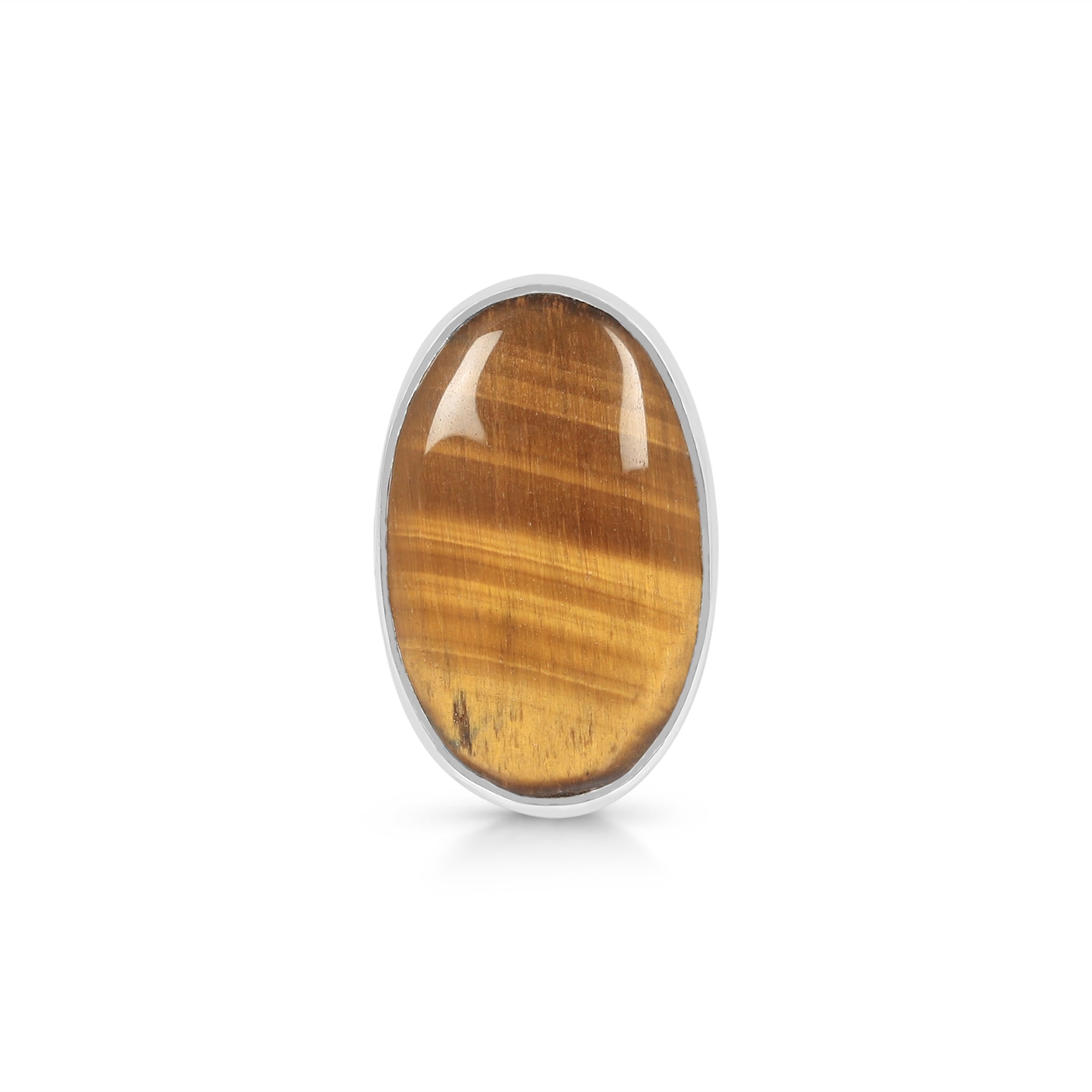 Tiger Eye Adjustable Ring-(TGE-R-24)